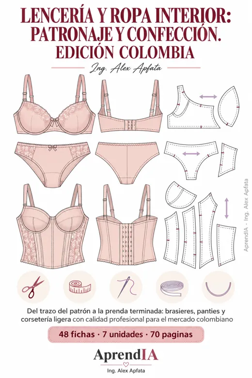Lencería y Ropa Interior: Patronaje y Confección. Edición Colombia