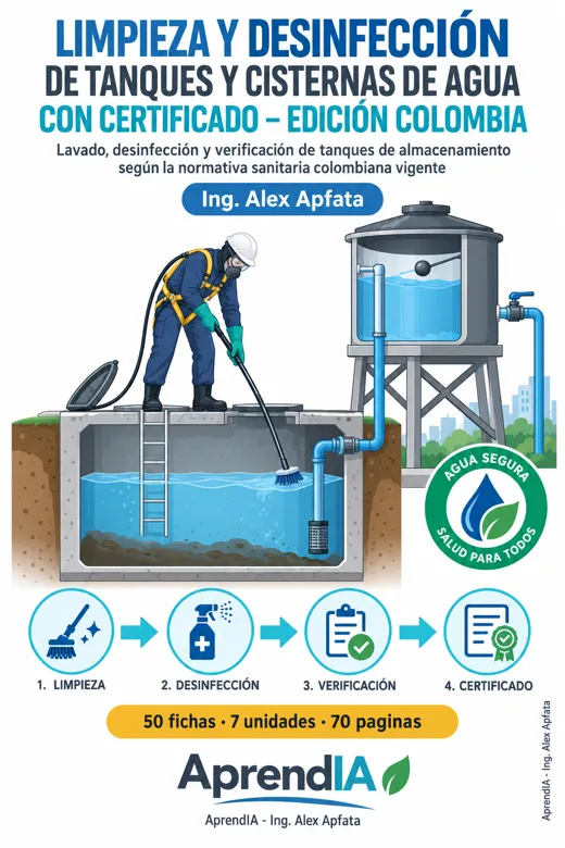 Limpieza y Desinfección de Tanques y Cisternas de Agua con Certificado – Edición Colombia