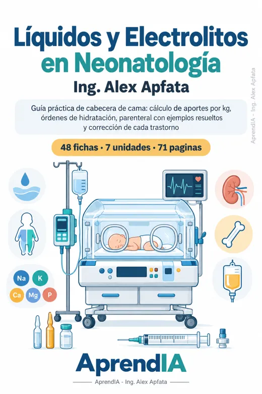 Líquidos y Electrolitos en Neonatología: Aportes de Sodio, Potasio, Calcio, Magnesio y Fósforo, Nutrición Parenteral y Correcciones