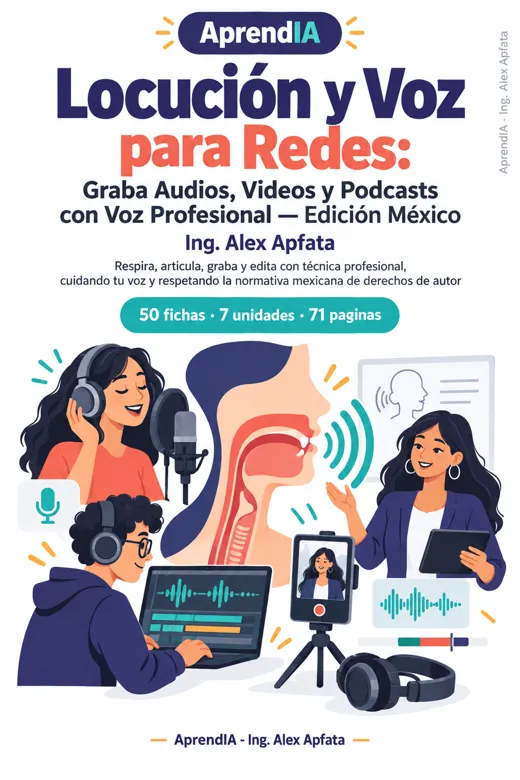 Locución y Voz para Redes: Graba Audios, Videos y Podcasts con Voz Profesional — Edición México
