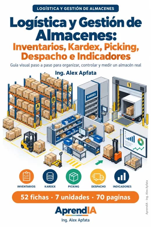 Logística y Gestión de Almacenes: Inventarios, Kardex, Picking, Despacho e Indicadores