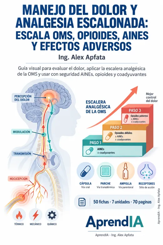 Manejo del Dolor y Analgesia Escalonada: Escala OMS, Opioides, AINEs y Efectos Adversos