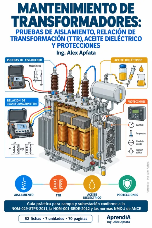 Mantenimiento de Transformadores: Pruebas de Aislamiento, Relación de Transformación (TTR), Aceite Dieléctrico y Protecciones