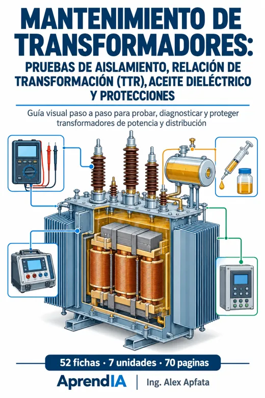 Mantenimiento de Transformadores: Pruebas de Aislamiento, Relación de Transformación (TTR), Aceite Dieléctrico y Protecciones