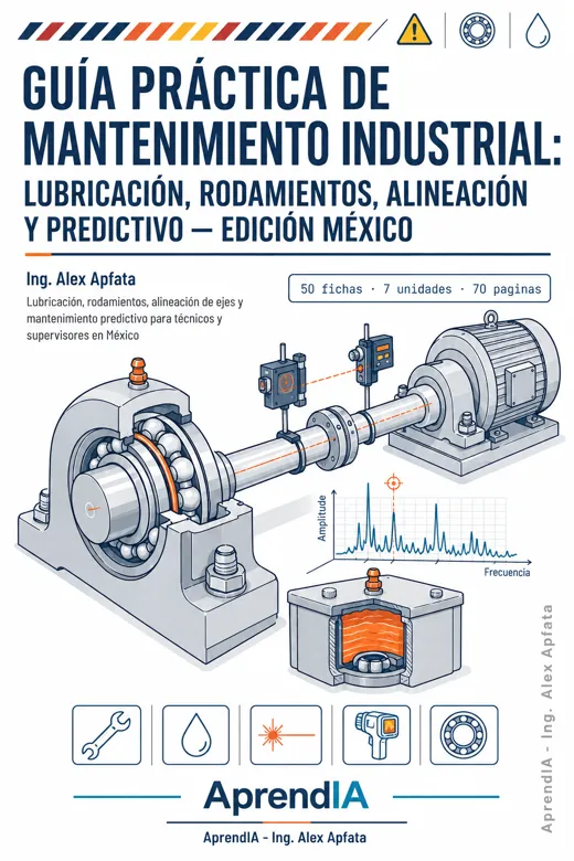 Guía Práctica de Mantenimiento Industrial: Lubricación, Rodamientos, Alineación y Predictivo — Edición México