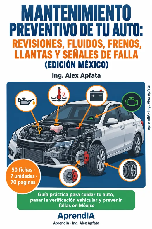 Mantenimiento Preventivo de tu Auto: Revisiones, Fluidos, Frenos, Llantas y Señales de Falla (Edición México)