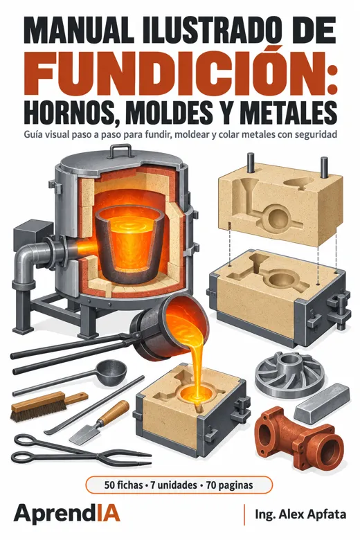 Manual Ilustrado de Fundición: Hornos, Moldes y Metales