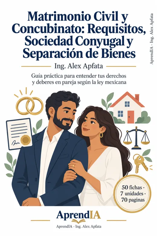Matrimonio Civil y Concubinato: Requisitos, Sociedad Conyugal y Separación de Bienes