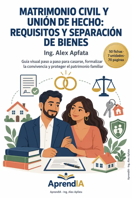 Matrimonio Civil y Unión de Hecho: Requisitos y Separación de Bienes