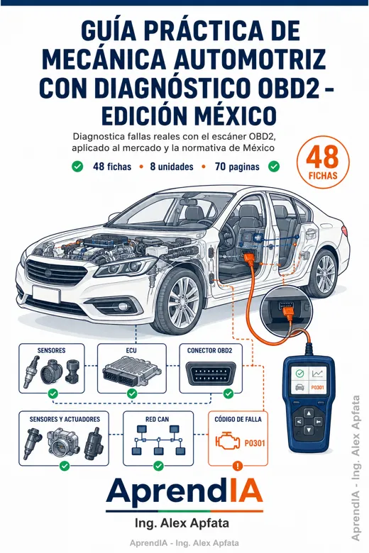 Guía Práctica de Mecánica Automotriz con Diagnóstico OBD2 – Edición México