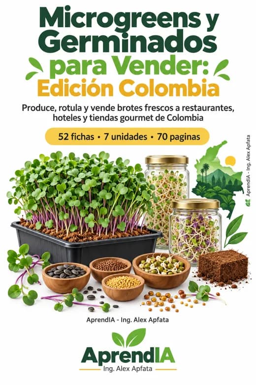 Microgreens y Germinados para Vender: Edición Colombia