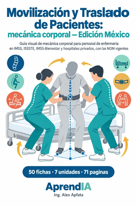 Movilización y Traslado de Pacientes: mecánica corporal — Edición México