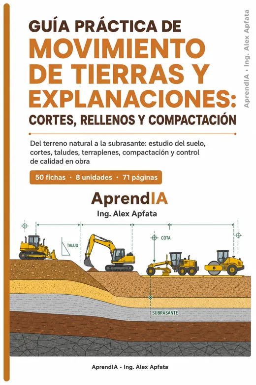 Guía Práctica de Movimiento de Tierras y Explanaciones: Cortes, Rellenos y Compactación