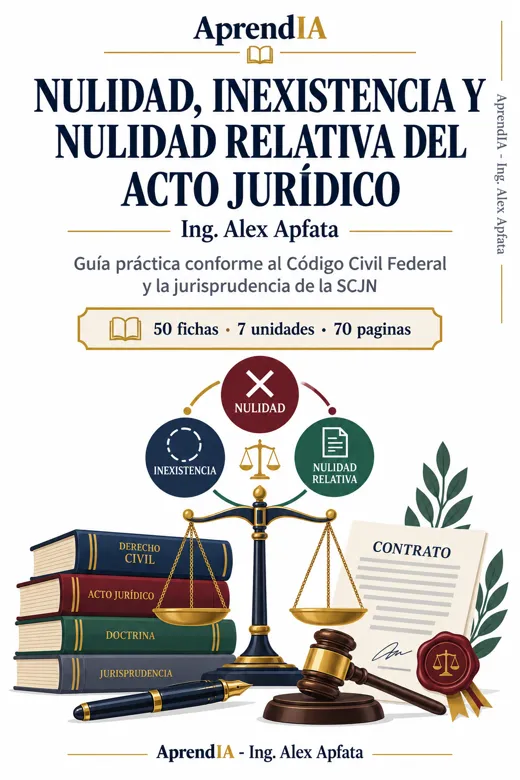 Nulidad, Inexistencia y Nulidad Relativa del Acto Jurídico