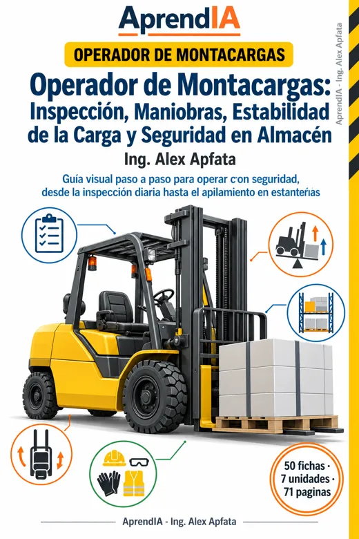 Operador de Montacargas: Inspección, Maniobras, Estabilidad de la Carga y Seguridad en Almacén