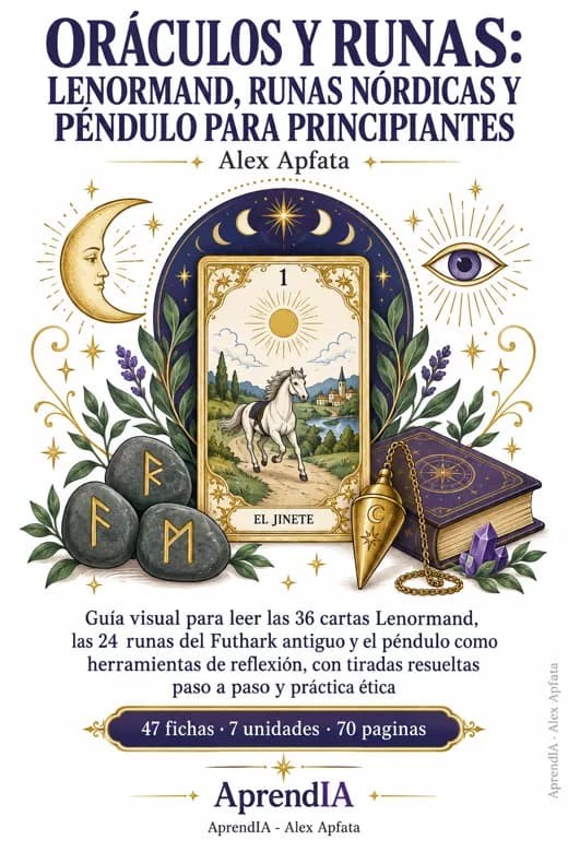 Oráculos y Runas: Lenormand, Runas Nórdicas y Péndulo para Principiantes