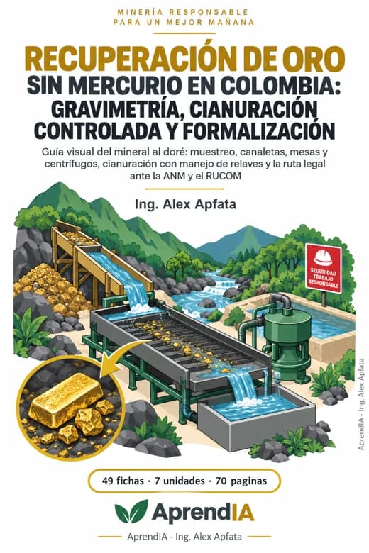 Recuperación de Oro sin Mercurio en Colombia: gravimetría, cianuración controlada y formalización