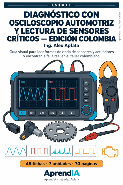 Diagnóstico con Osciloscopio Automotriz y Lectura de Sensores Críticos — Edición Colombia