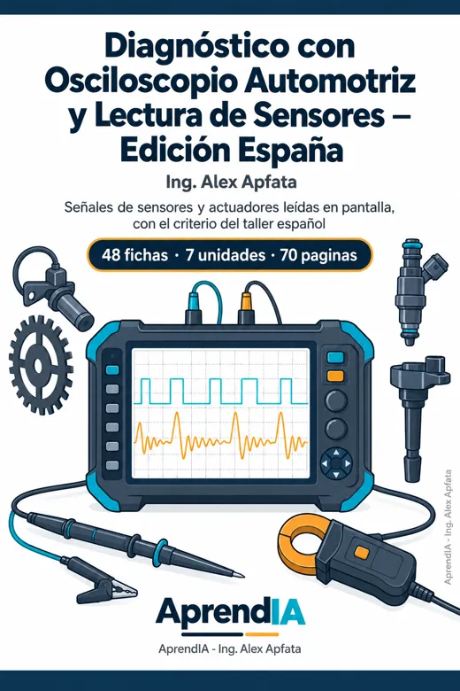 Diagnóstico con Osciloscopio Automotriz y Lectura de Sensores — Edición España