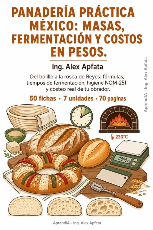 Panadería Práctica México: masas, fermentación y costos en pesos