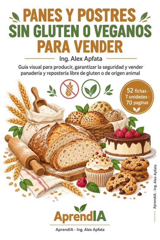 Panes y Postres sin Gluten o Veganos para Vender