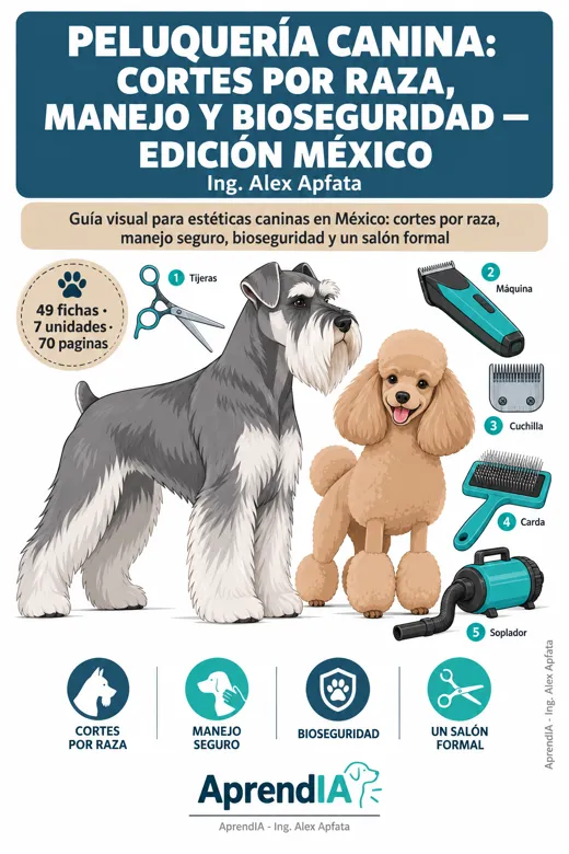 Peluquería Canina: cortes por raza, manejo y bioseguridad — Edición México
