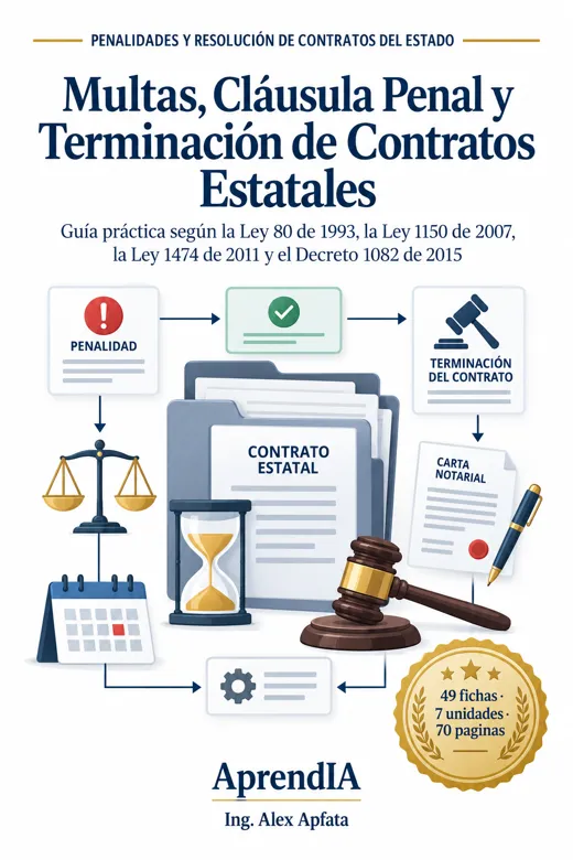 Multas, Cláusula Penal y Terminación de Contratos Estatales
