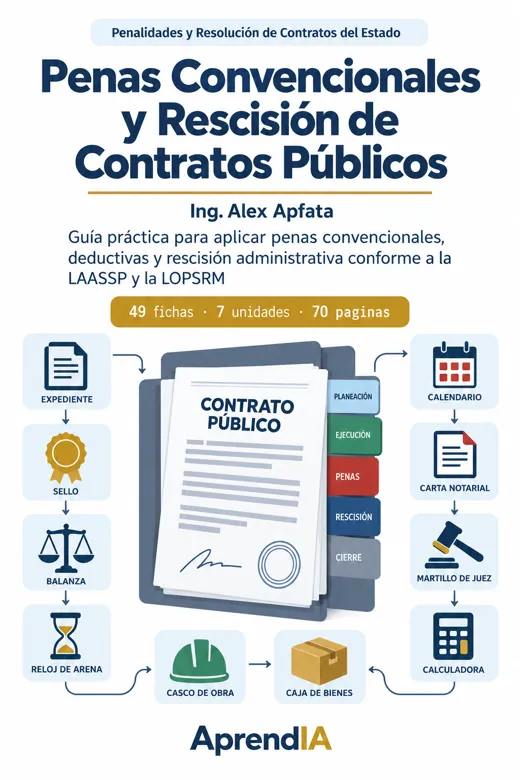 Penas Convencionales y Rescisión de Contratos Públicos