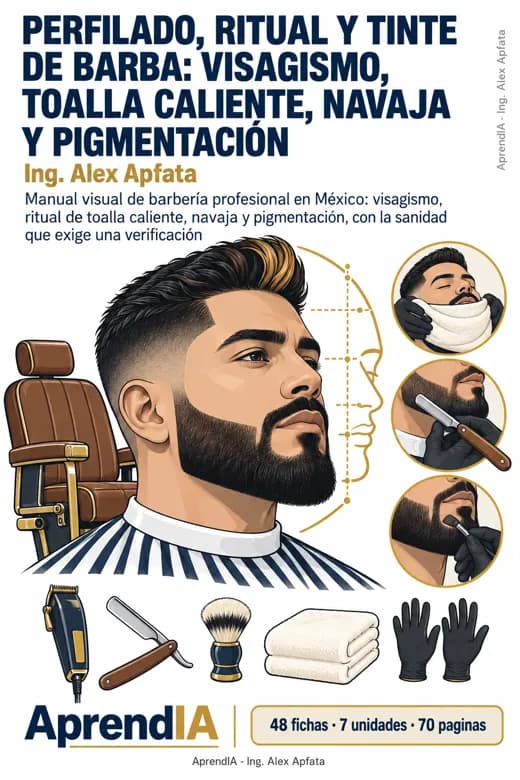 Perfilado, Ritual y Tinte de Barba: Visagismo, Toalla Caliente, Navaja y Pigmentación
