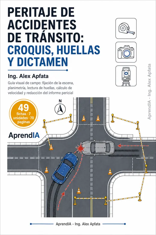 Peritaje de Accidentes de Tránsito: croquis, huellas y dictamen