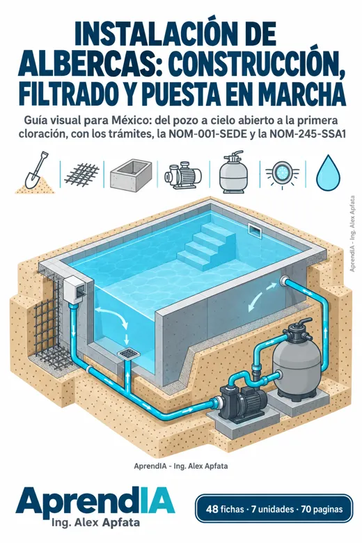 Instalación de Albercas: construcción, filtrado y puesta en marcha
