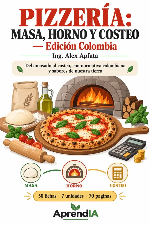 Pizzería: Masa, Horno y Costeo — Edición Colombia