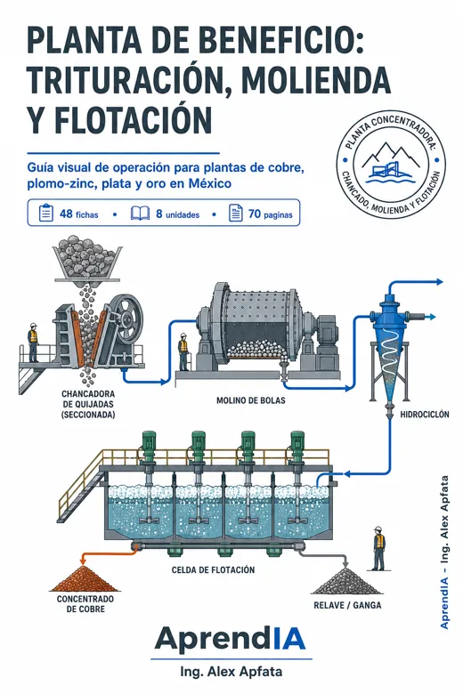 Planta de Beneficio: trituración, molienda y flotación