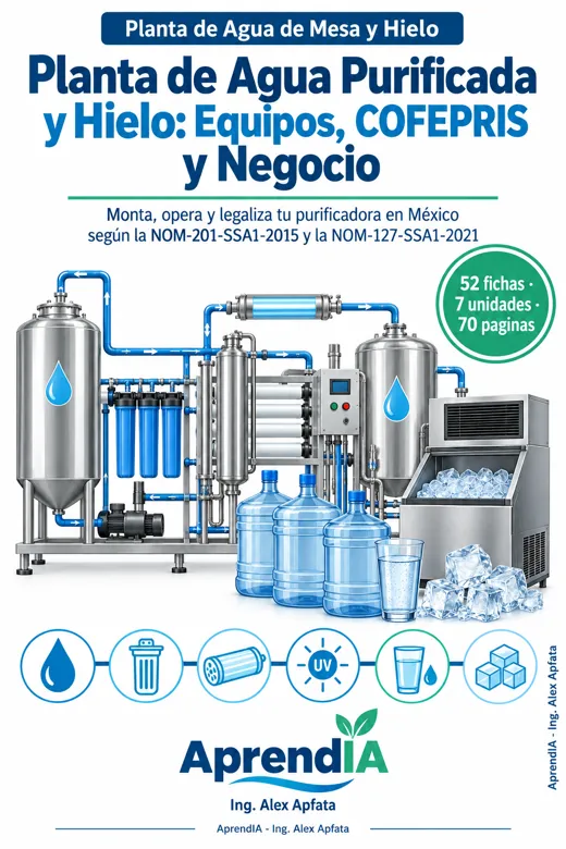 Planta de Agua Purificada y Hielo: Equipos, COFEPRIS y Negocio