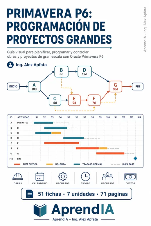 Primavera P6: programación de proyectos grandes