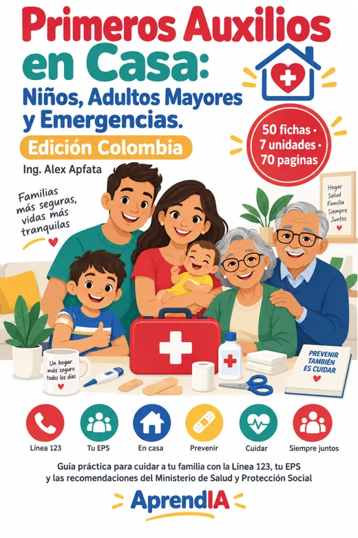 Primeros Auxilios en Casa: Niños, Adultos Mayores y Emergencias. Edición Colombia