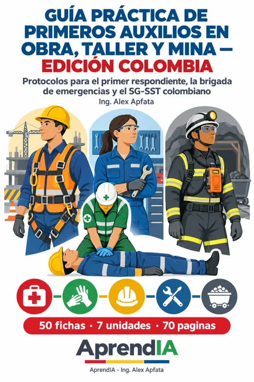 Guía Práctica de Primeros Auxilios en Obra, Taller y Mina — Edición Colombia