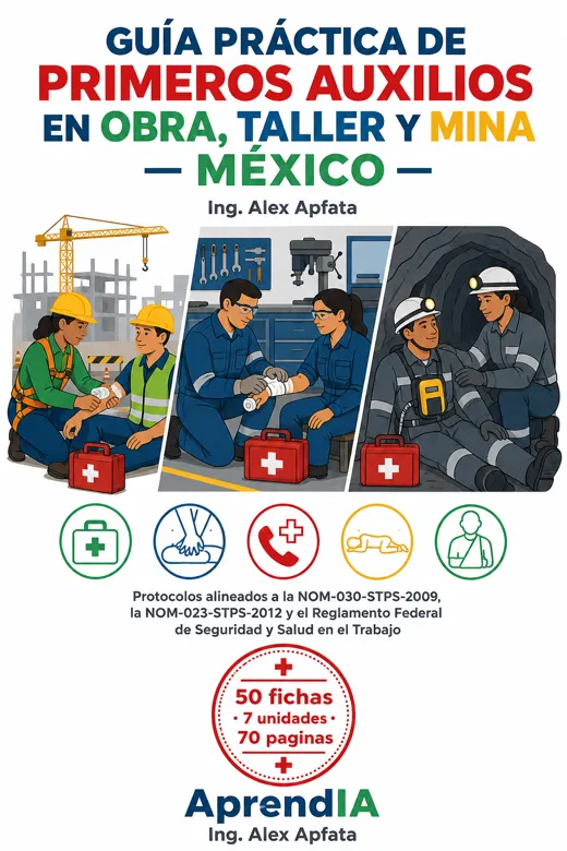 Guía Práctica de Primeros Auxilios en Obra, Taller y Mina — México