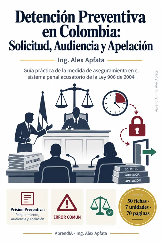 Detención Preventiva en Colombia: Solicitud, Audiencia y Apelación