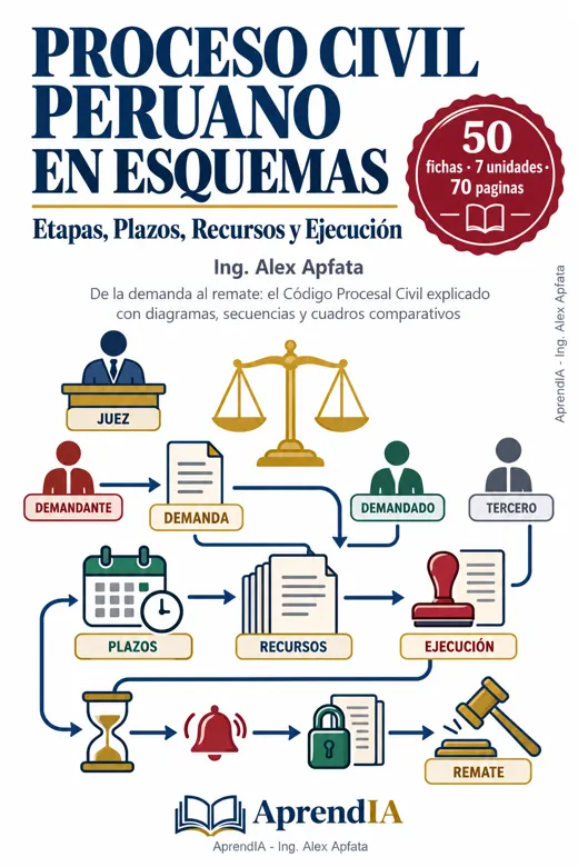 Proceso Civil Peruano en Esquemas: Etapas, Plazos, Recursos y Ejecución