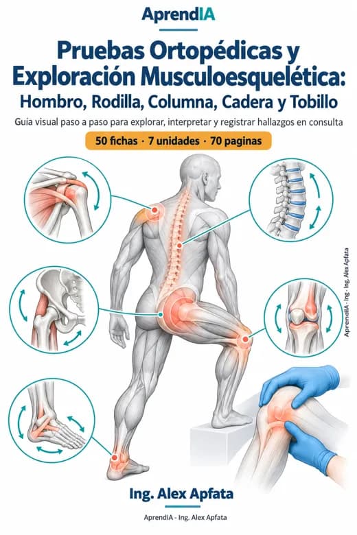 Pruebas Ortopédicas y Exploración Musculoesquelética: Hombro, Rodilla, Columna, Cadera y Tobillo