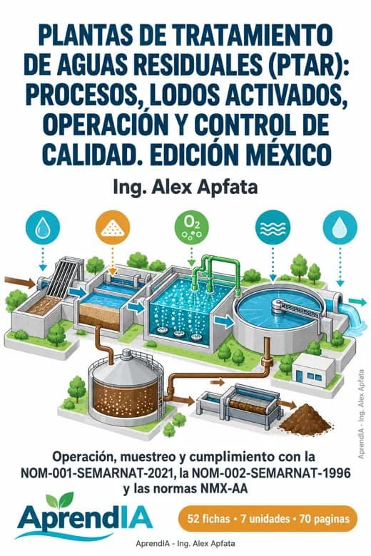 Plantas de Tratamiento de Aguas Residuales (PTAR): Procesos, Lodos Activados, Operación y Control de Calidad. Edición México