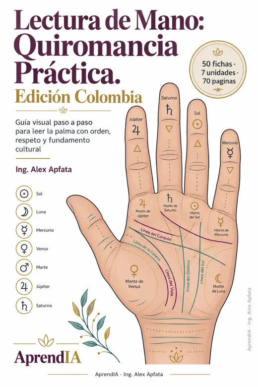 Lectura de Mano: Quiromancia Práctica. Edición Colombia