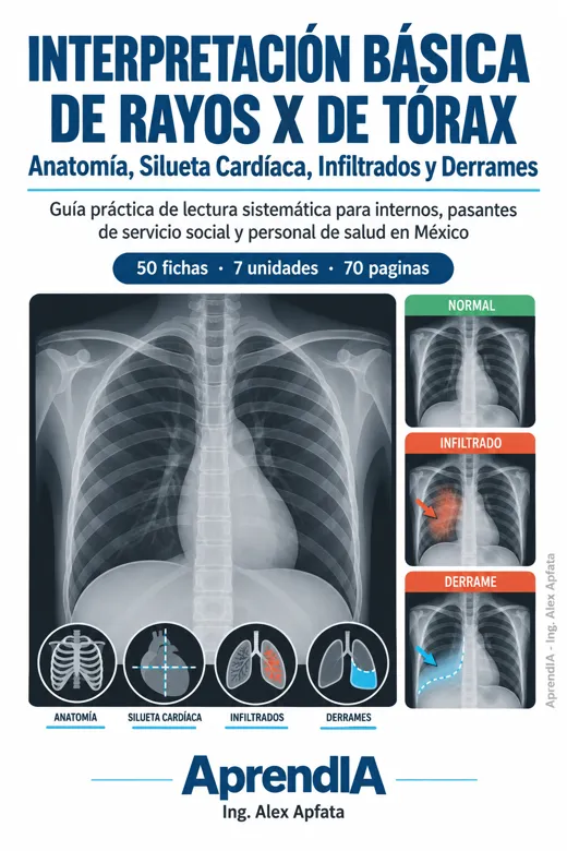 Interpretación Básica de Rayos X de Tórax: Anatomía, Silueta Cardíaca, Infiltrados y Derrames
