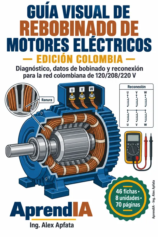 Guía Visual de Rebobinado de Motores Eléctricos — Edición Colombia