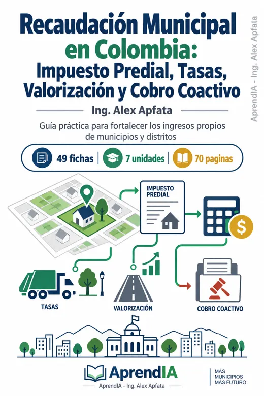 Recaudación Municipal en Colombia: Impuesto Predial, Tasas, Valorización y Cobro Coactivo