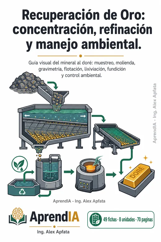 Recuperación de Oro: concentración, refinación y manejo ambiental