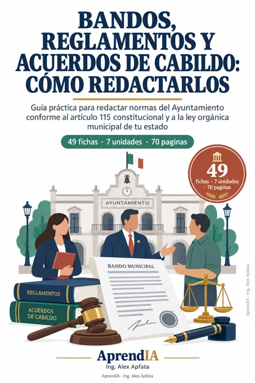 Bandos, Reglamentos y Acuerdos de Cabildo: Cómo Redactarlos