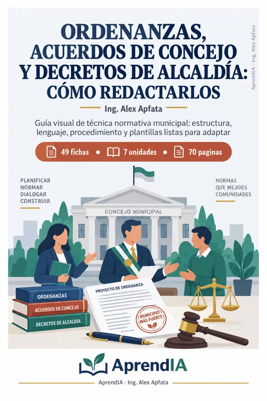 Ordenanzas, Acuerdos de Concejo y Decretos de Alcaldía: Cómo Redactarlos