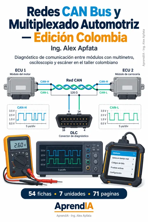 Redes CAN Bus y Multiplexado Automotriz — Edición Colombia